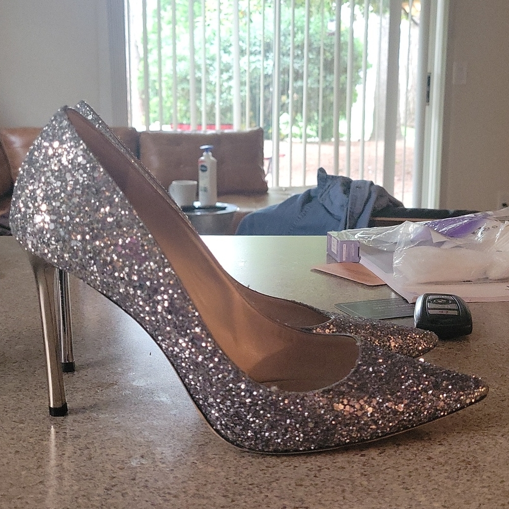 Silver Jimmy Choo Heels